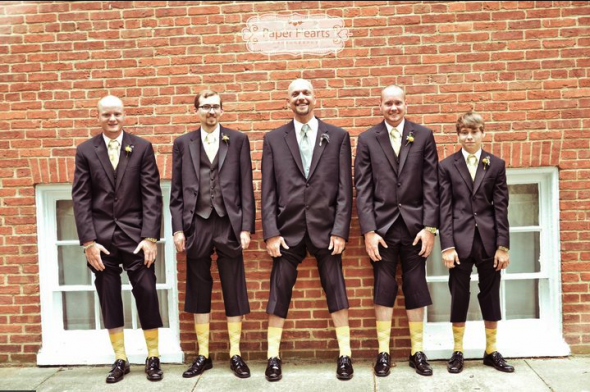 My Honey & Lavender wedding Pt. 2: The Good Stuff (I LOVE these pics!) :  wedding paper hearts photography annapolis honey and lavender lace dress yellow bridesmaid dresses Groomsparty