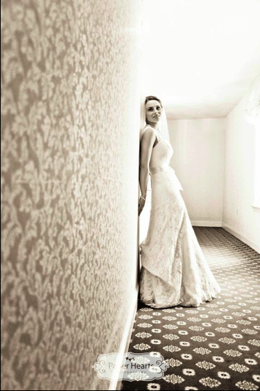 My Honey & Lavender wedding Pt. 2: The Good Stuff (I LOVE these pics!) :  wedding paper hearts photography annapolis honey and lavender lace dress yellow bridesmaid dresses Hallway
