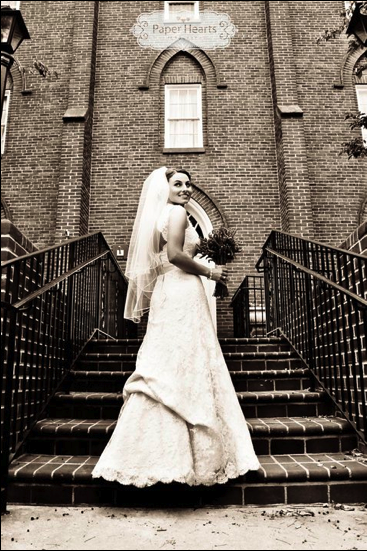 My Honey & Lavender wedding Pt. 2: The Good Stuff (I LOVE these pics!) :  wedding paper hearts photography annapolis honey and lavender lace dress yellow bridesmaid dresses Outsidechurch