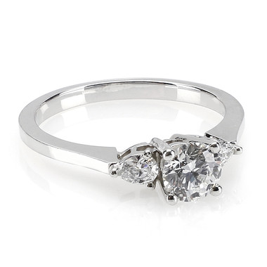 show me your three-stone e-rings! :  wedding three stone ring three stone radiant cut Birks