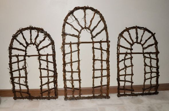 rustic natural 3 wicker wooden arches decor 30 free shipping wedding 