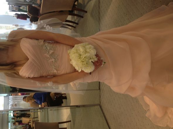 Tried on Alfred Angelo Sleeping Beauty today! Pics inside :  wedding pink sleeping beauty SleepingBeauty2