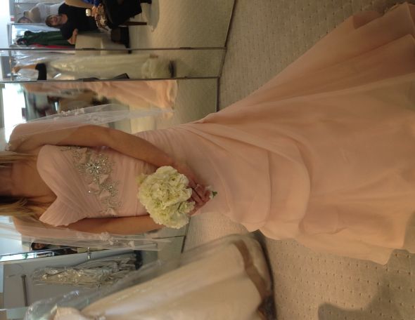 Tried on Alfred Angelo Sleeping Beauty today! Pics inside :  wedding pink sleeping beauty Sleepingbeauty1