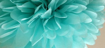 Tissue Paper Poms - Free Shipping :  wedding decorations hanging poms tissue paper diy Aqua