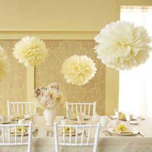 Tissue Paper Poms - Free Shipping :  wedding decorations hanging poms tissue paper diy Matha Pom