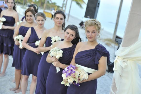 Beach Brides: What are your girls wearing? : wedding Crying