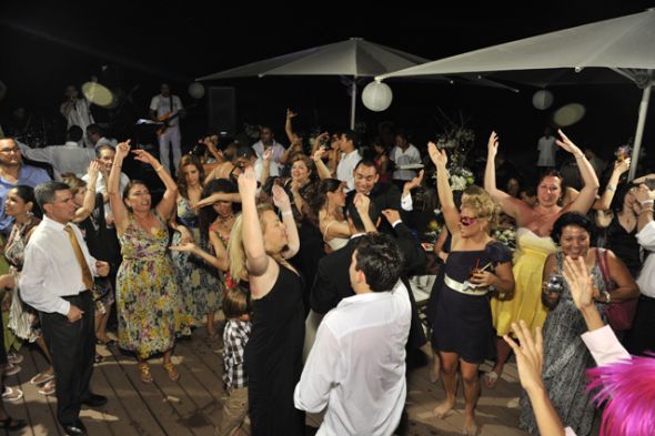 It's a Dance Party! Post your fav pic of you/guests shaking their groove thing! : wedding Ymca