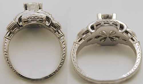 Any low profile rings? :  wedding engagement rings wedding band DREAM RING 3