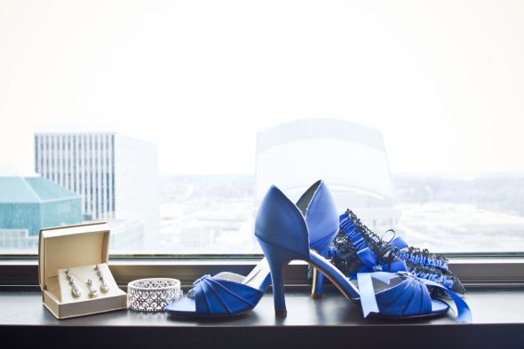 Royal Cobalt Blue Bridal Shoes size 75 For Sale wedding bridal shoes 