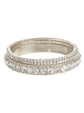 What jewelry are your bridesmaids wearing? :  wedding Rhinestone Bangles