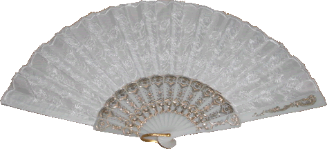 Opinions Please - Hand Fans :  wedding fans decorating turquoise outdoor brown buri EmWhiteFan2