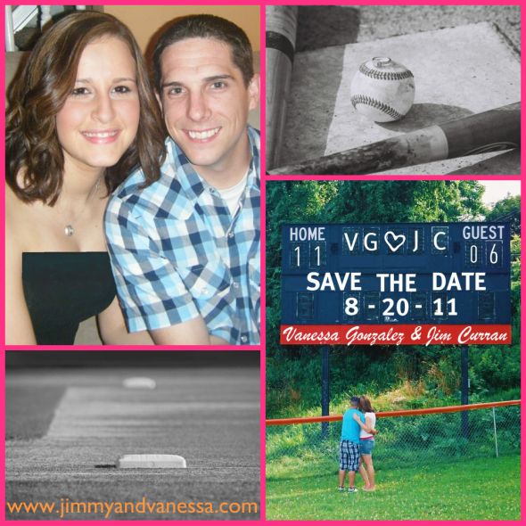 Save the date baseball in the mix wedding Save The Date