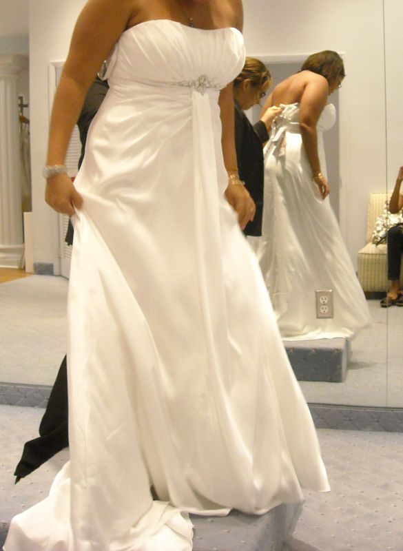 I FOUND IT!!!! (very picture heavy) :  wedding dress alfred angelos enzoani belt Headless Charmeuse