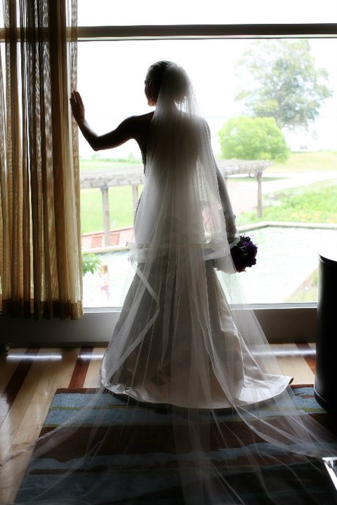 Selling my cathedral length silk tulle veil : wedding veil silk ivory Pro Window Veil