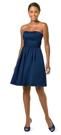 Navy Bridesmaids' Dresses :  wedding navy bridesmaid DB Bm