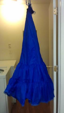 Told you all I would post.... Dyed my own Crinoline!!!! :  wedding crinoline dye crinoline slip blue crinoline diy crinoline Crinside