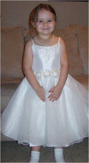 Ivory flowergirl dress size 6 (6 pictures) :  wedding ivory Picture1