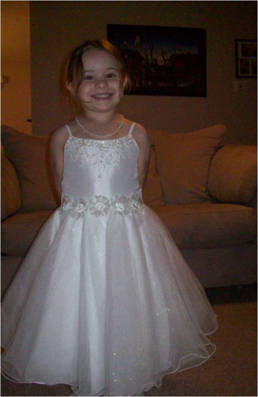 Ivory flowergirl dress size 6 (6 pictures) :  wedding ivory Picture6