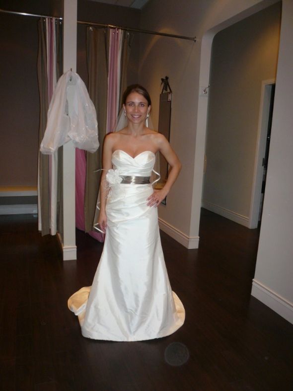 Final fitting!!!! What do you think? :  wedding dress fitting paloma blanca Front 1