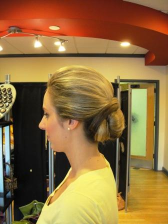 Updos and Half-Up For the Bang-Less Ladies?!? :  wedding bangs updo hair inspiration half up half down wedding hair beauty hair trial 012