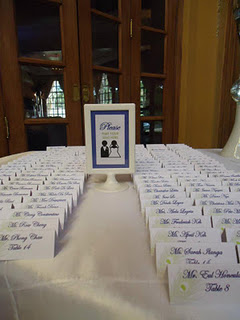 Peacock Escort Cards
