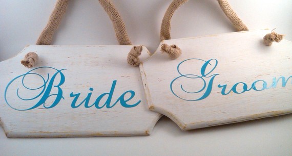 Bride and Groom Sign :  wedding reception Bride And Groom 2