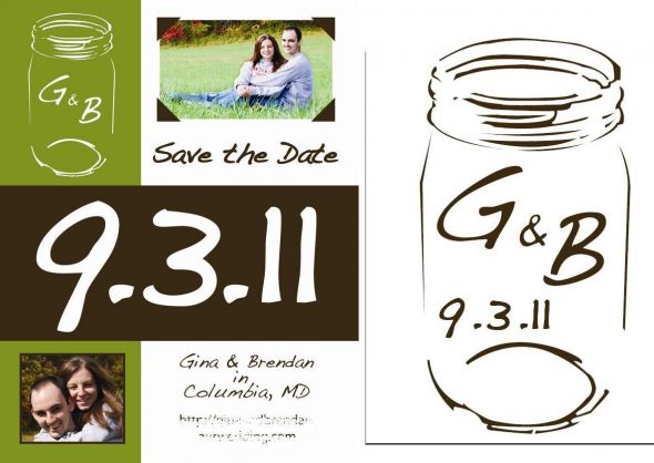 Semi DIY STD for our rustic wedding wedding rustic save the date brown 