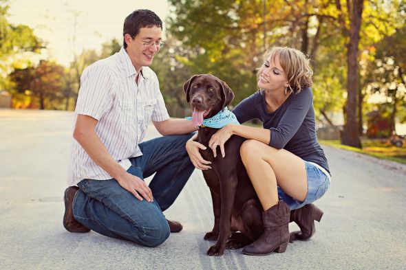Pets in Engagement photos? :  wedding engagement photos dog puppy IMG 9446