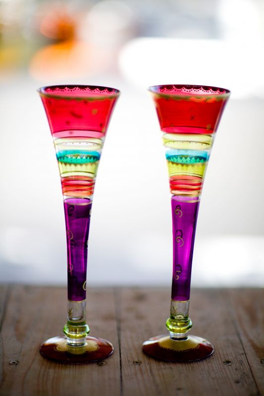Toasting flutes: Did you buy them or were they a gift? :  wedding champagne toasting flutes Flutes