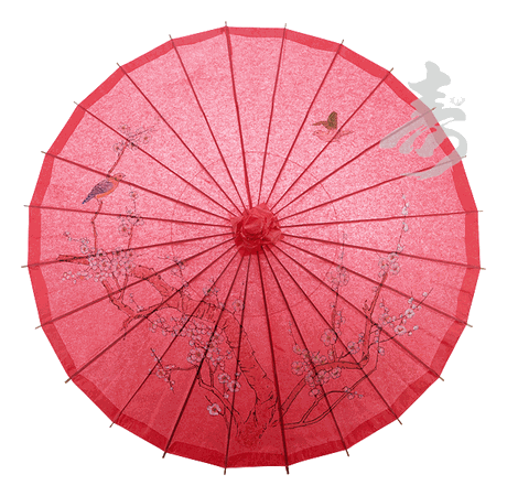 What color paper parasols for canary yellow bridesmaid dresses? :  wedding paper parasols yellow hot pink canary Redparasol
