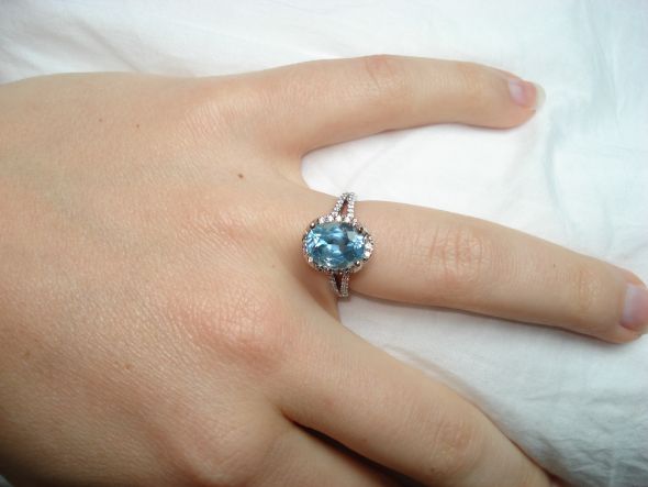 Colored Stone Brides!  Show us your rings! :  wedding colored stones e rings DSC04497