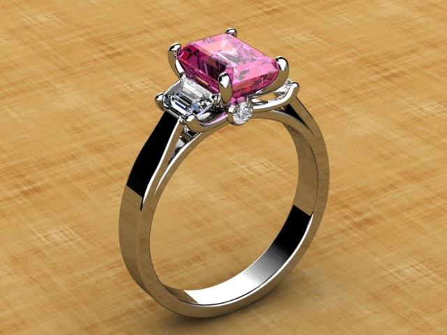 Why did YOU want a gemstone? : wedding gemstone e ring engagement rings diamonds gemstones Ring Side View