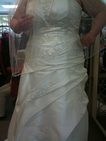 Any pictures of Real Full Figured Brides in any Alfred Angelo dresses??? :  wedding AA5