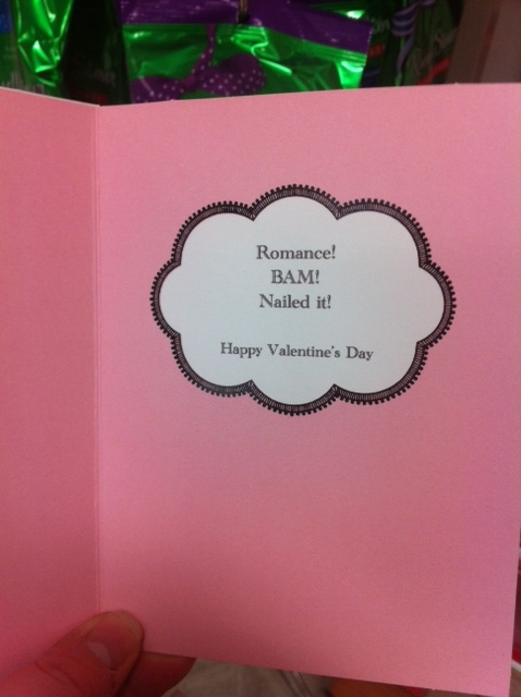 For Fun...what V-day card did you get so? :  wedding Card2