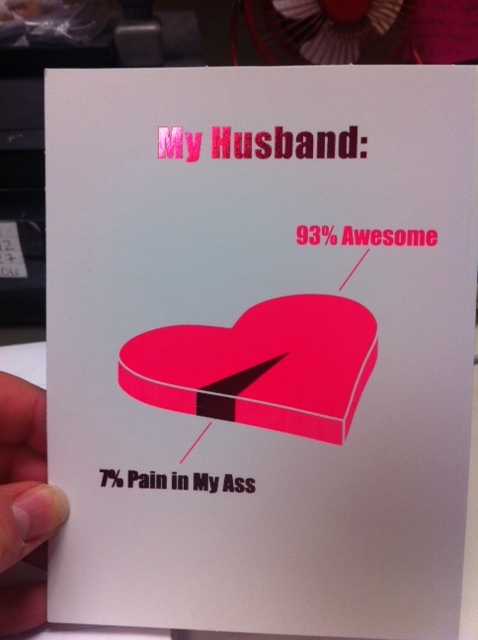 For Fun...what V-day card did you get so? :  wedding Card3