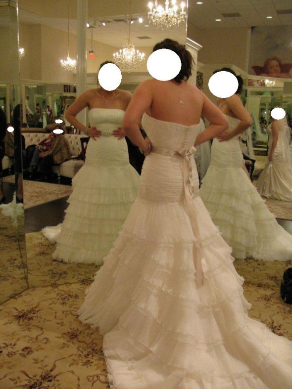 Fab dress with flowy ruffled skirt pics NEEDED. Im looking for the perfect one! :  wedding dress dresses ruffles flowy gown Dress 2 Part 2