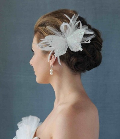  Hair Ideas on how to incorporate butterfly into wedding day ensemble 
