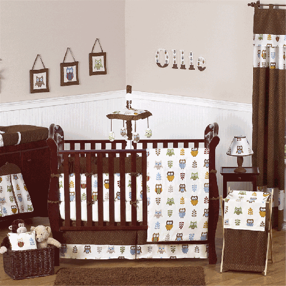 Please share your nursery theme ideas (whether ur ttc or not) :  wedding NightOwlCribSet