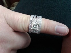 Width of wedding bands versus engagement ring wedding Ring 1 year ago