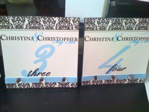 Show me your..DIY table numbers! :  wedding diy table numbers fsvors 20100716 11