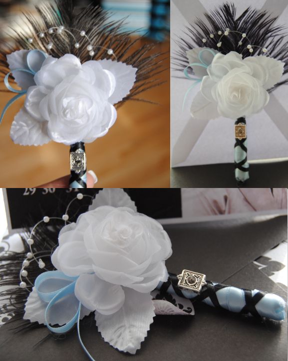 please show me your fake flower arrangements if you have any. :  wedding Bout
