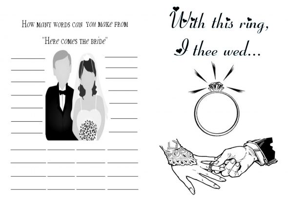 kiddie activity book! :  wedding kids coloring activity book Cover455
