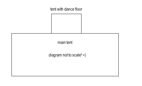 Is it necessary? : wedding tent canopy lighting night reception Maybe