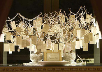 Unique Guestbook Alternatives? : wedding guest book reception diy WishTree3