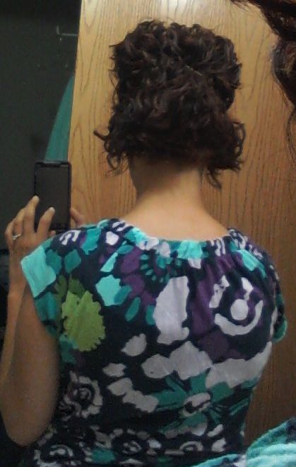 Help me decide what to do with my hair! (pic heavy) :  wedding hair Back Of Hair