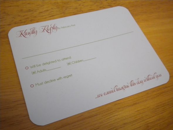 Our DIY Invitation Suite :  wedding ribbon website website card rsvp layered green orange diy invitations DSCN2324