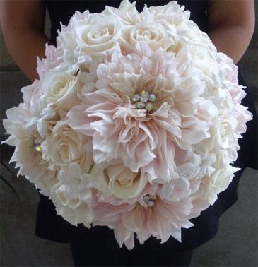 BM bouquets are going to be ivory and pink hydrangea and some pink 