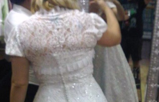 Show me your dress + bolero/shrug/jacket combos! :  wedding shrug jacket bolero wrap lace dress sleeves arms Dress6