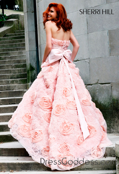 Okay so it is technically a prom dress.. but it has a train. Whatcha think? : wedding pink Sherrihillpink