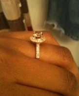 Rose gold on darker skin tones (POST PICS) :  wedding rose gold Side View